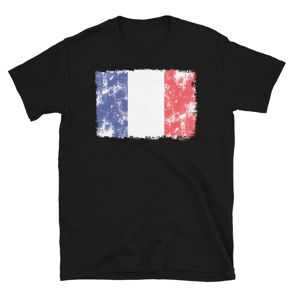 France Flag - Fit Unisex Softstyle T-Shirt