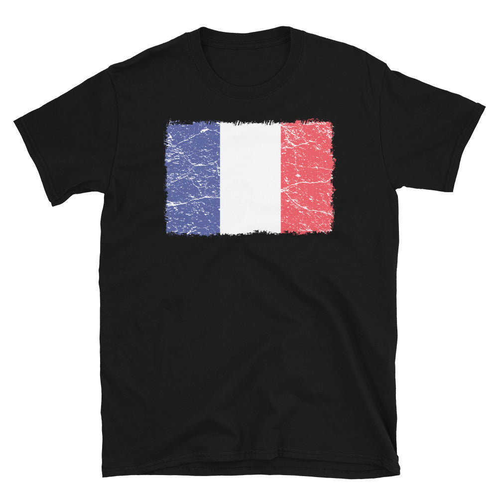 France Flag - Fit Unisex Softstyle T-Shirt