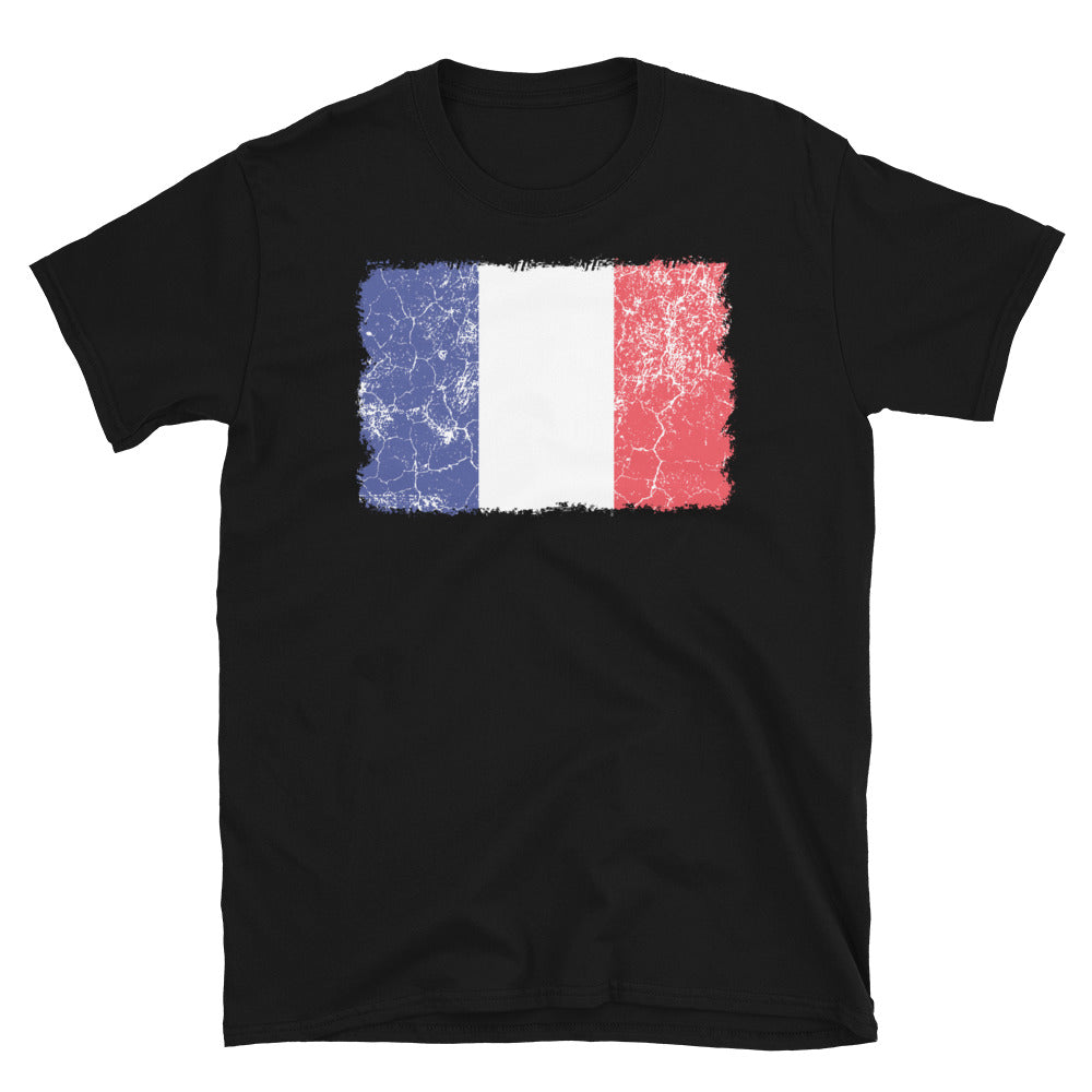 France Flag - Fit Unisex Softstyle T-Shirt