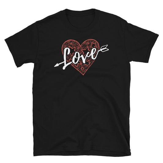 Liebe, Valentinstag für Paare. Passgenaues Unisex-Softstyle-T-Shirt