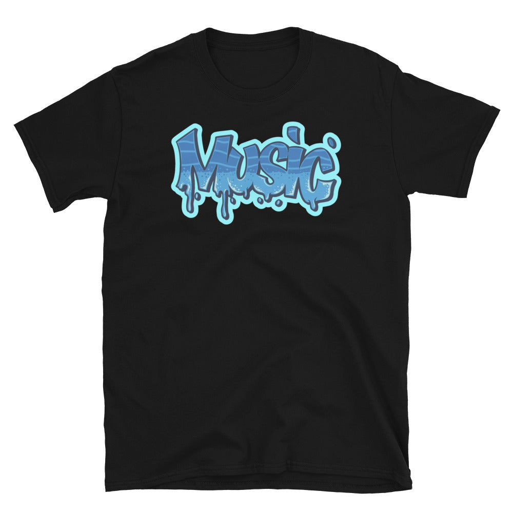 Music Graffiti Character Style Text Fit Unisex Softstyle T-Shirt