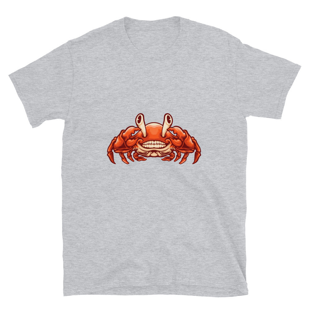 Smiling Crab mascot cartoon style Fit Unisex Softstyle T-Shirt