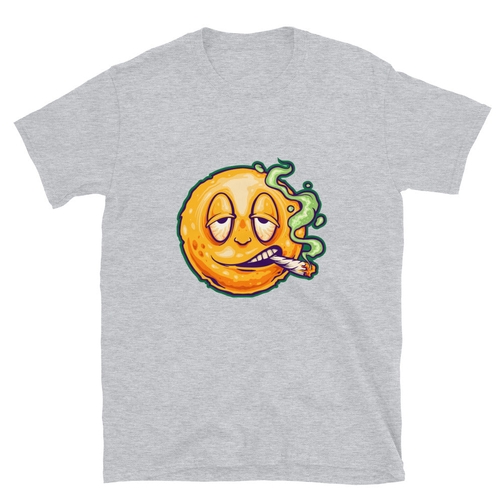 Smoking weed emoticons smile Fit Unisex Softstyle T-Shirt