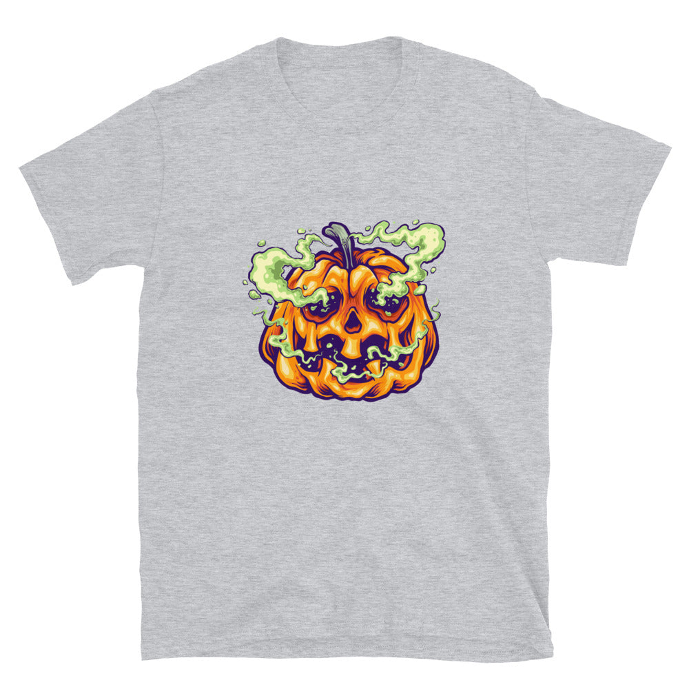 Espeluznante humo de calabaza halloween Fit Unisex Softstyle Camiseta