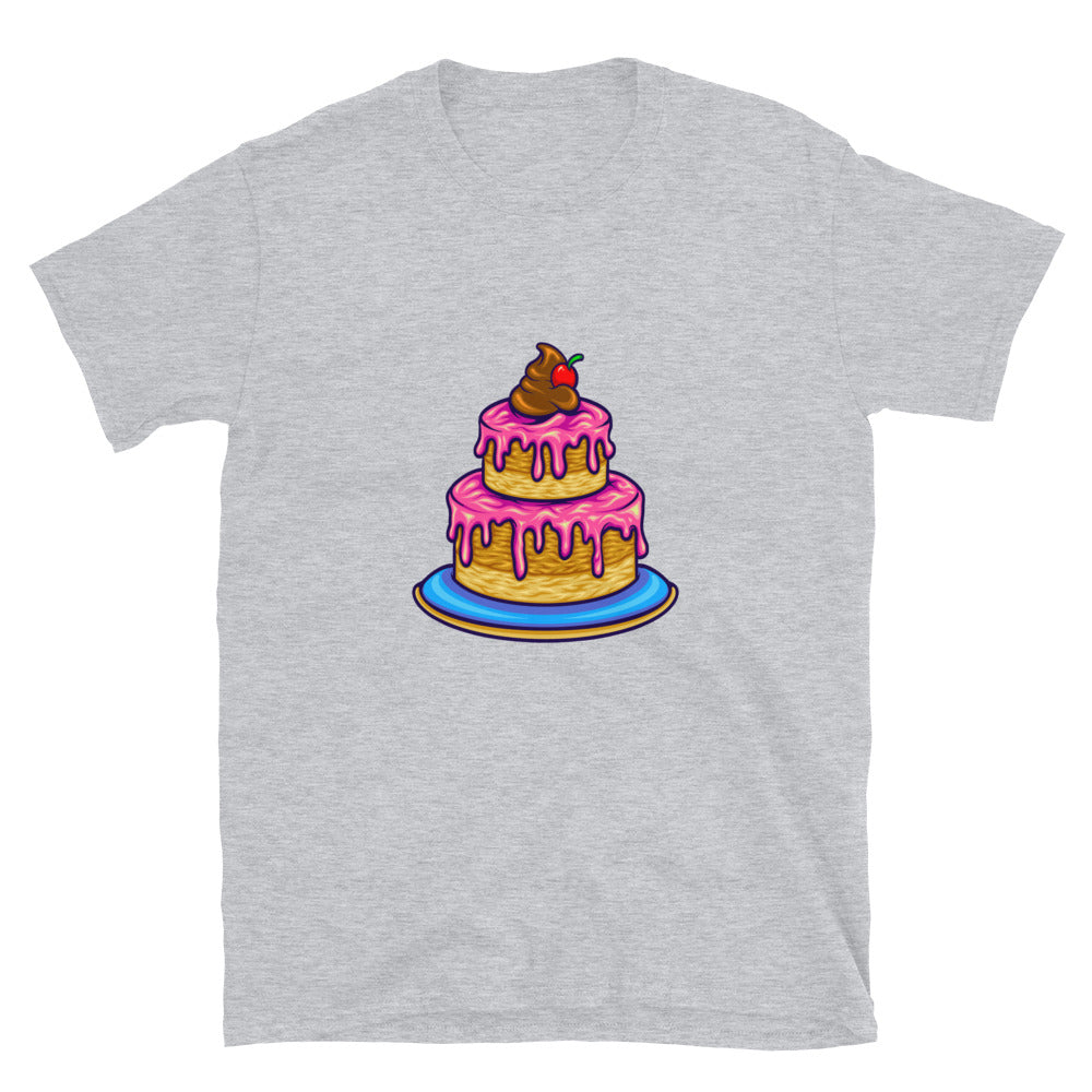 Strawberry birthday cherry cake Fit Unisex Softstyle T-Shirt