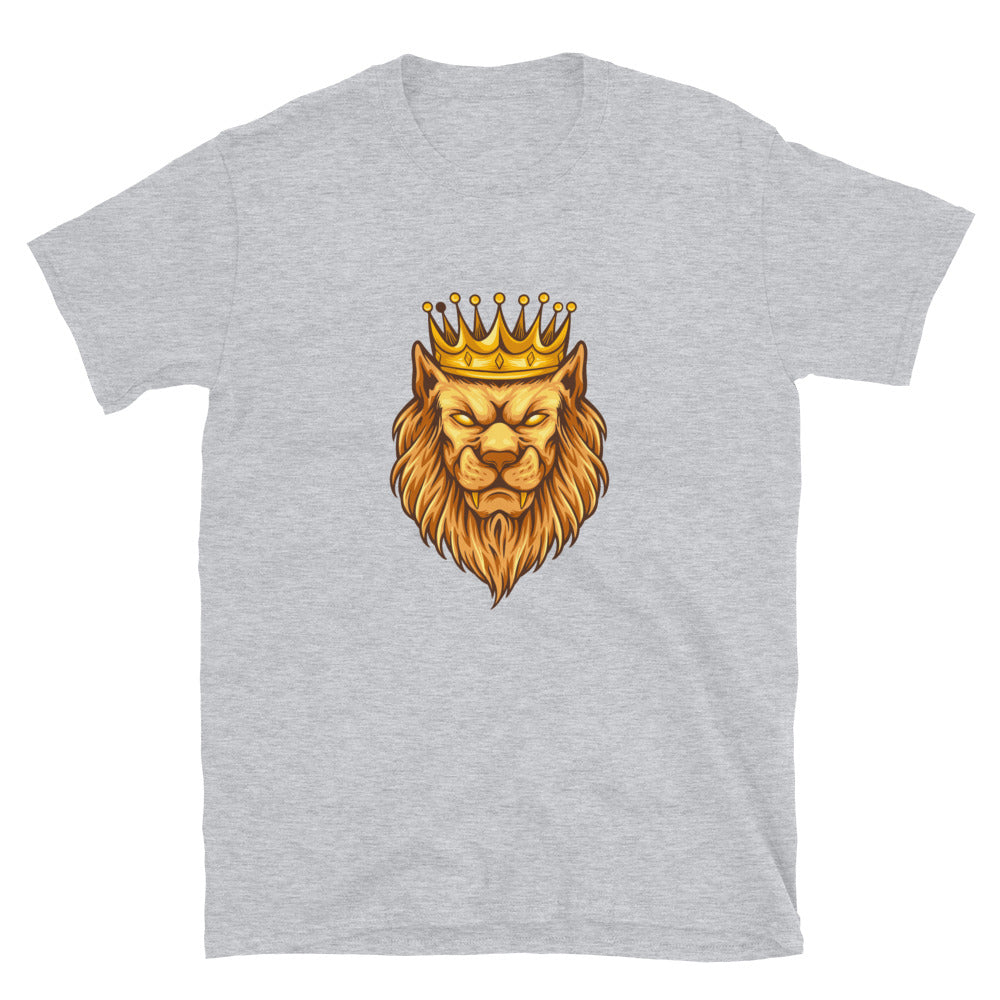 Vintage elegant lion king crown Fit Unisex Softstyle T-Shirt