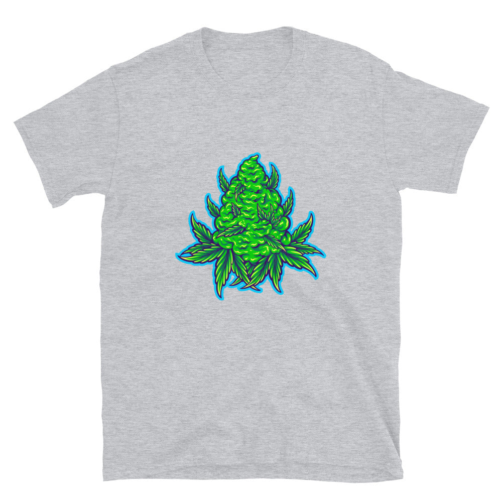 Planta de hoja de hierba natural Cáñamo Cannabis Fit Unisex Softstyle Camiseta