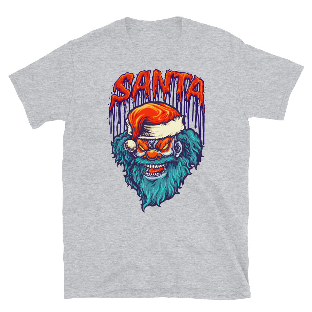 Spooky Clown Feliz Navidad Mascota Fit Unisex Softstyle Camiseta