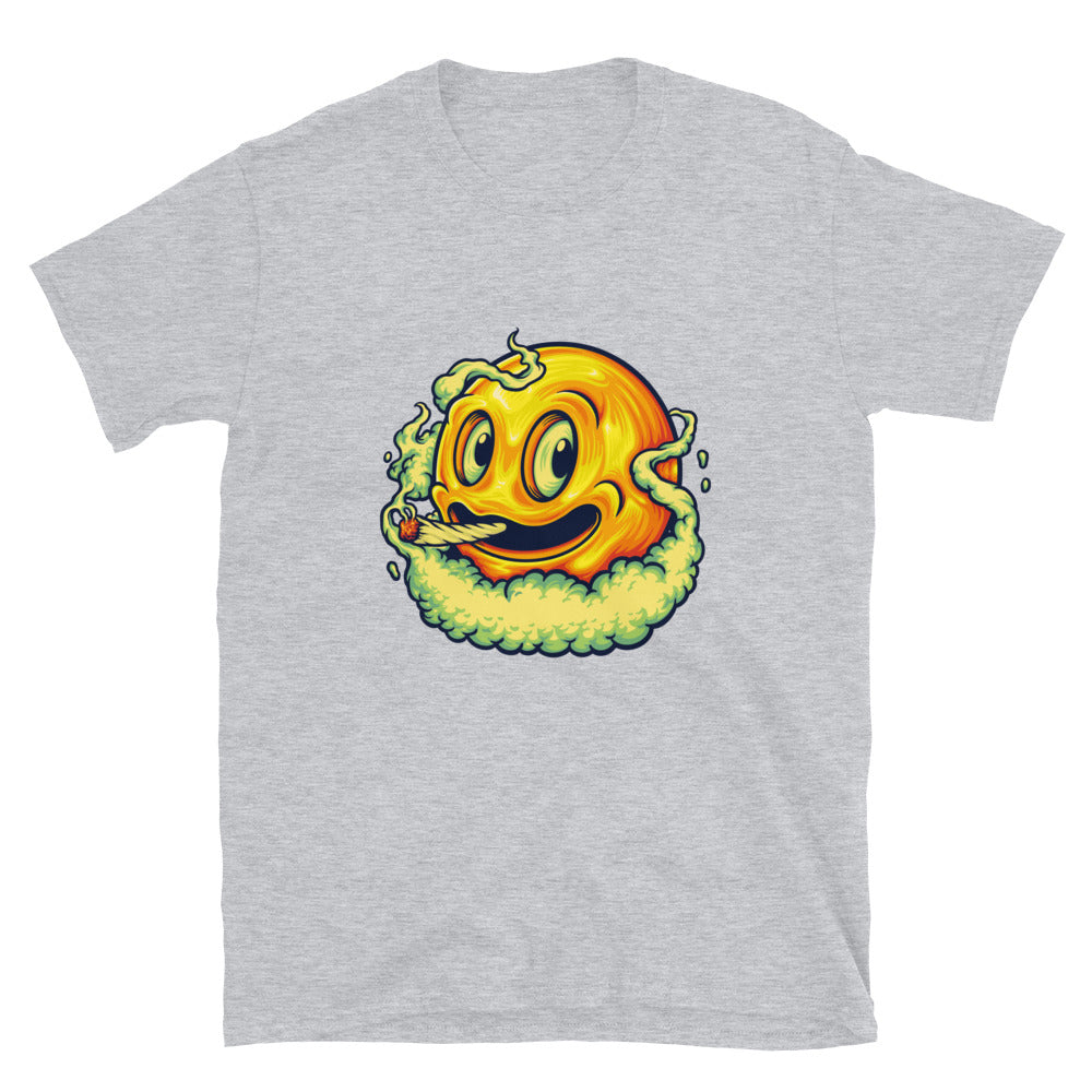 Smile Icon Smoke Stoner Fit Unisex Softstyle T-Shirt