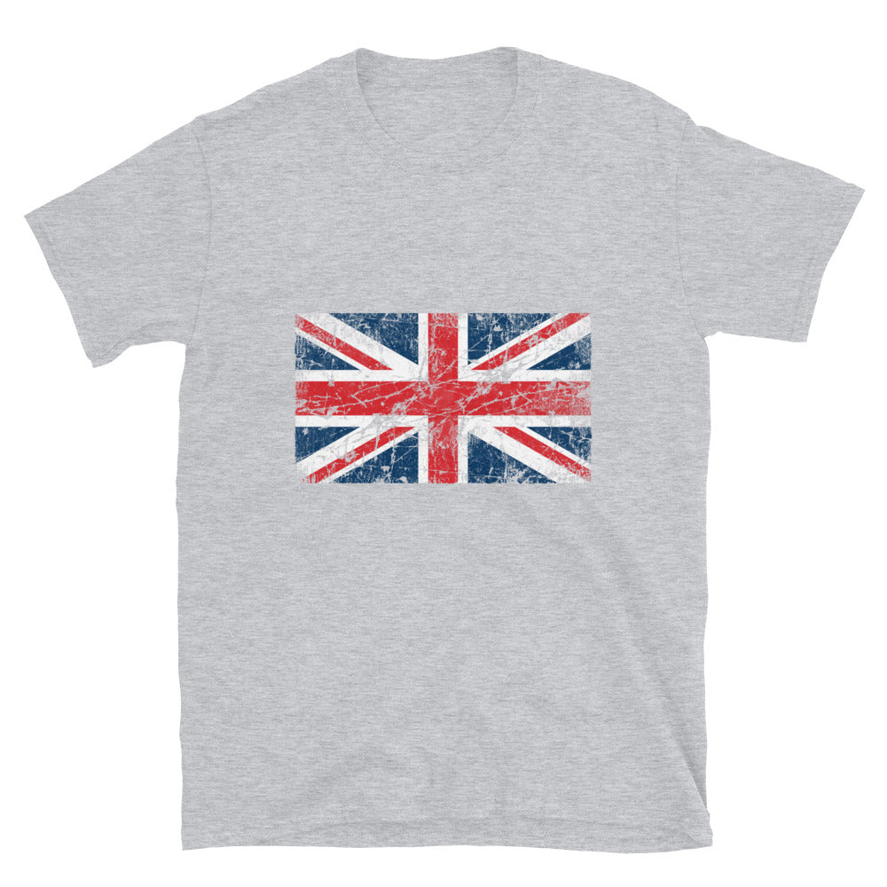 UK Flag Grunge Fit Unisex Softstyle T-Shirt