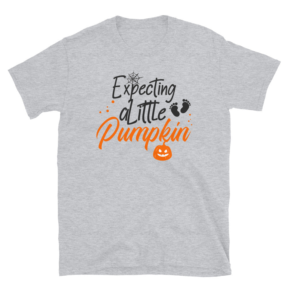 Expecting a Little Pumpkin, Halloween Fit Unisex Soft style T-Shirt