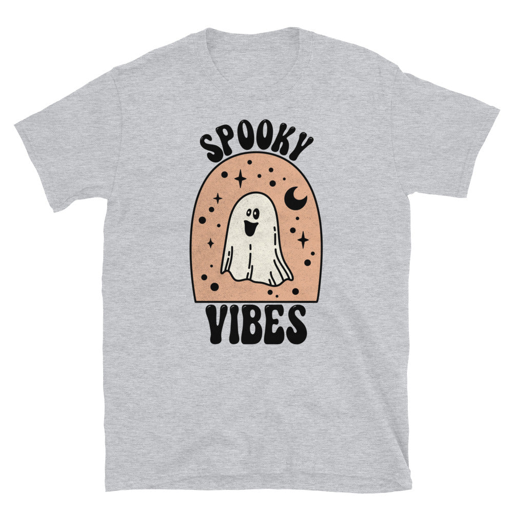 Spooky Vibes Retro-Halloween Fit Unisex Softstyle T-Shirt