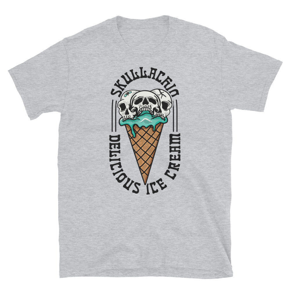 Skullachio calavera helado vintage Fit Unisex Softstyle camiseta