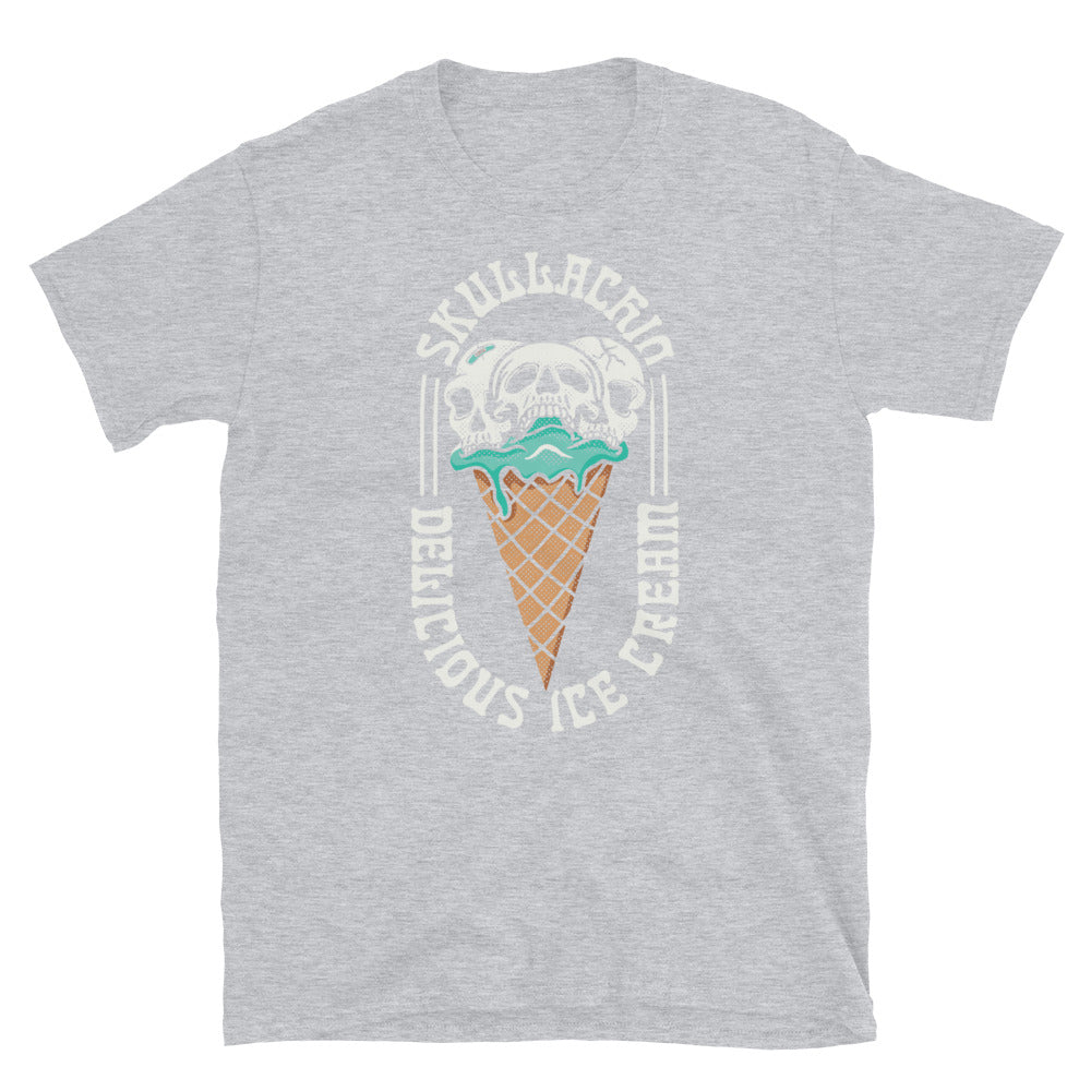 Skullachio calavera helado vintage Fit Unisex Softstyle camiseta