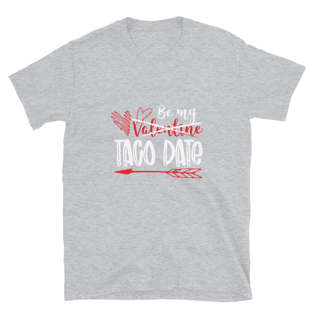 Taco Date, Cute Valentine Fit Unisex Softstyle T-Shirt