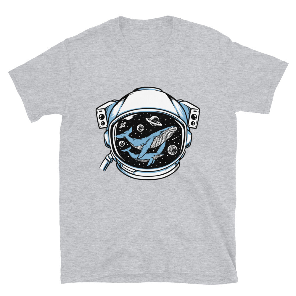 Whale in astronaut helmet Fit Unisex Softstyle T-Shirt