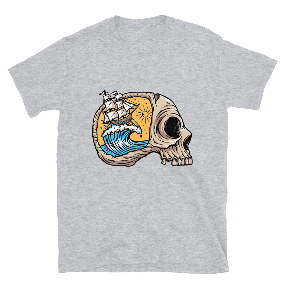 Sailing on the ocean of horror Fit Unisex Softstyle T-Shirt