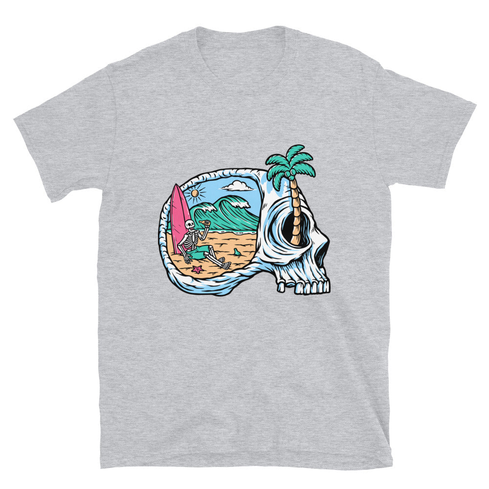 Relaja tu mente en la playa Fit Unisex Softstyle Camiseta