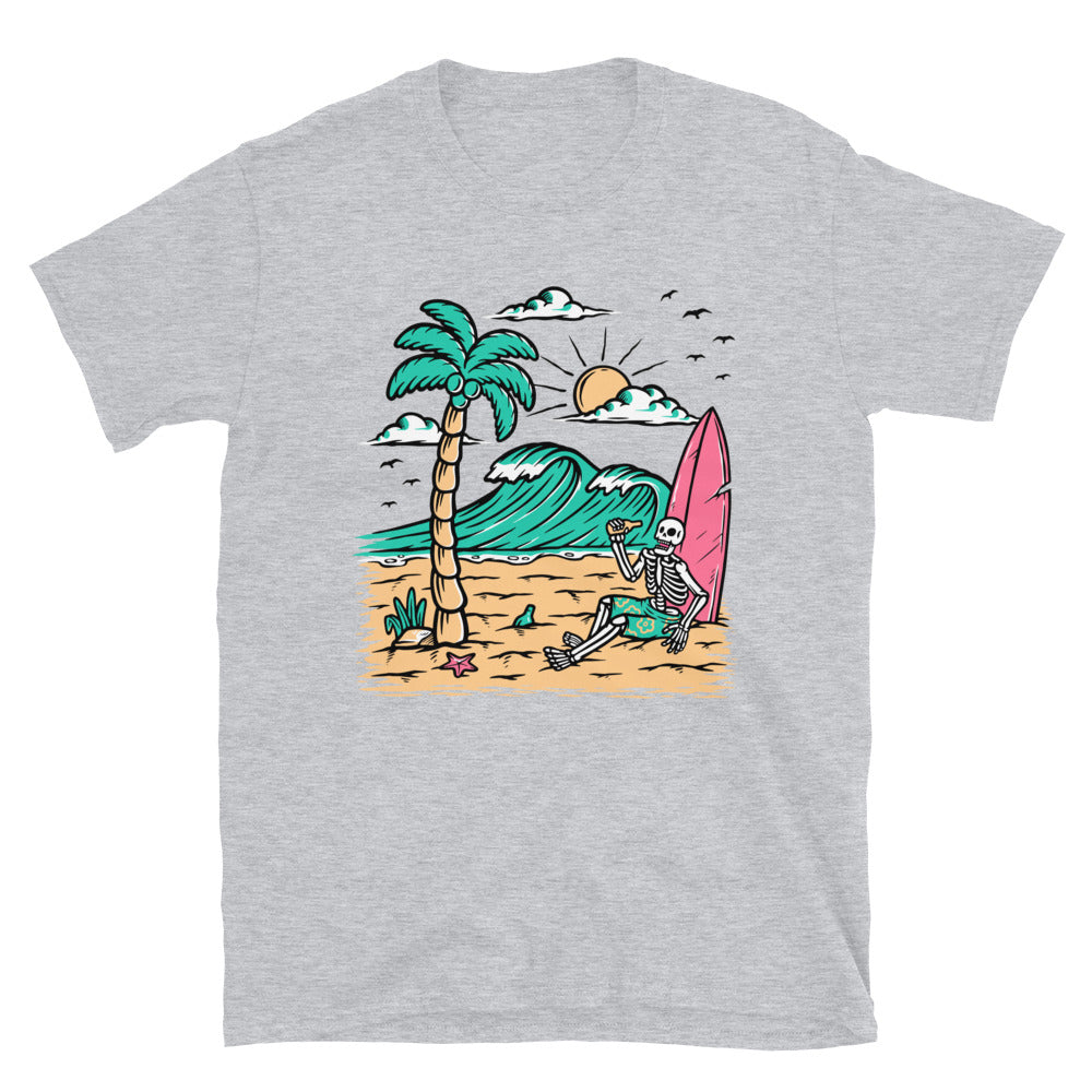 Entspannen Sie sich und trinken Sie am Strand. Fit Unisex Softstyle T-Shirt