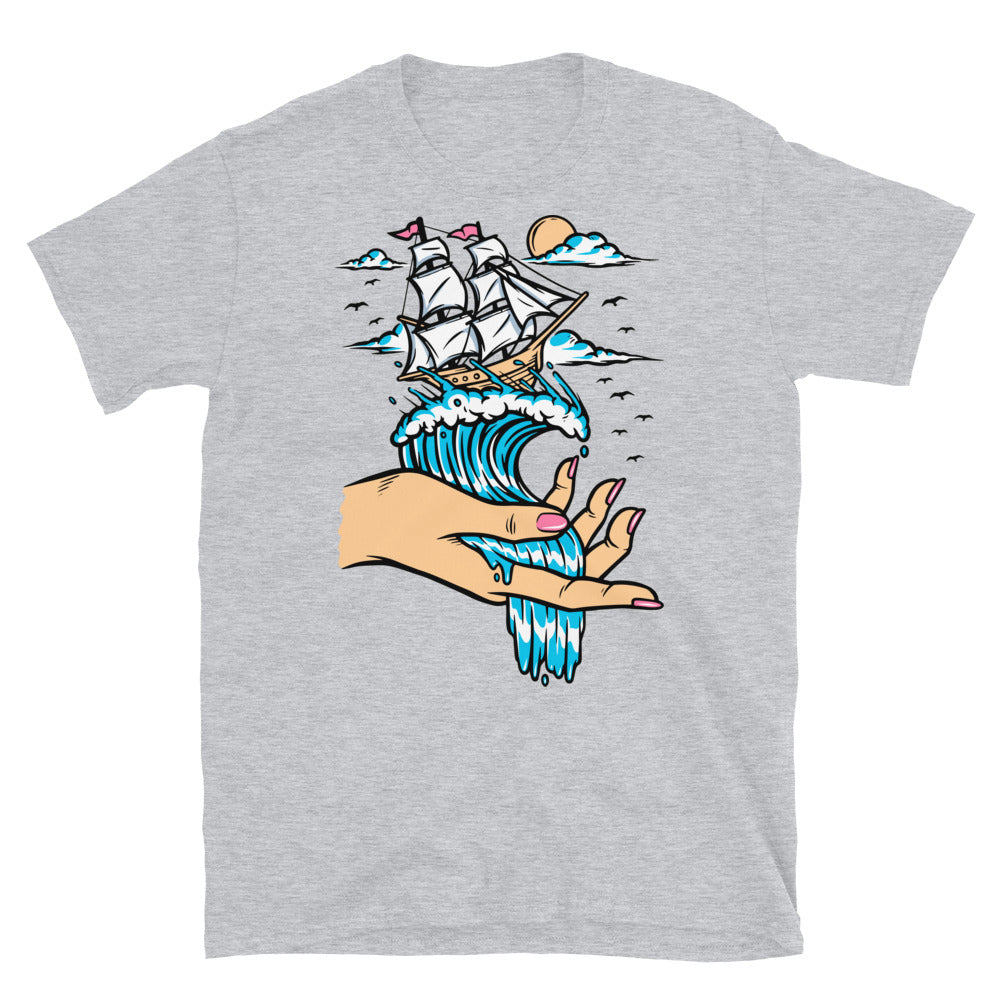 Toma el control de un mar, aventura Fit Unisex Softstyle Camiseta