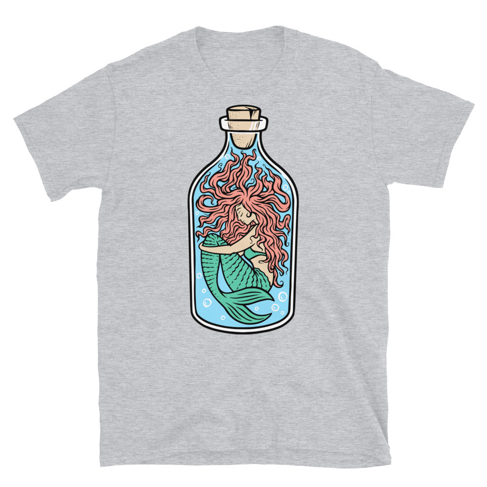 Meerjungfrau in der Flasche Fit Unisex Softstyle T-Shirt