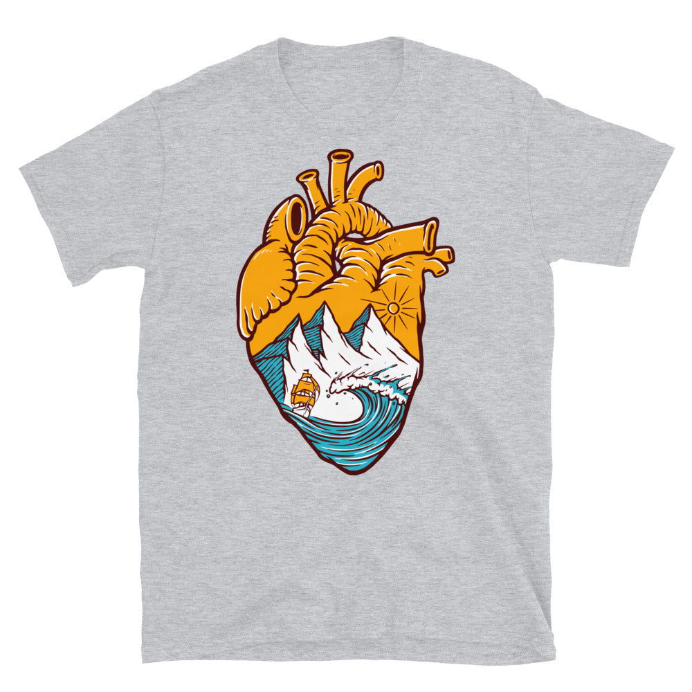 Sailing in my heart Fit Unisex Softstyle T-Shirt