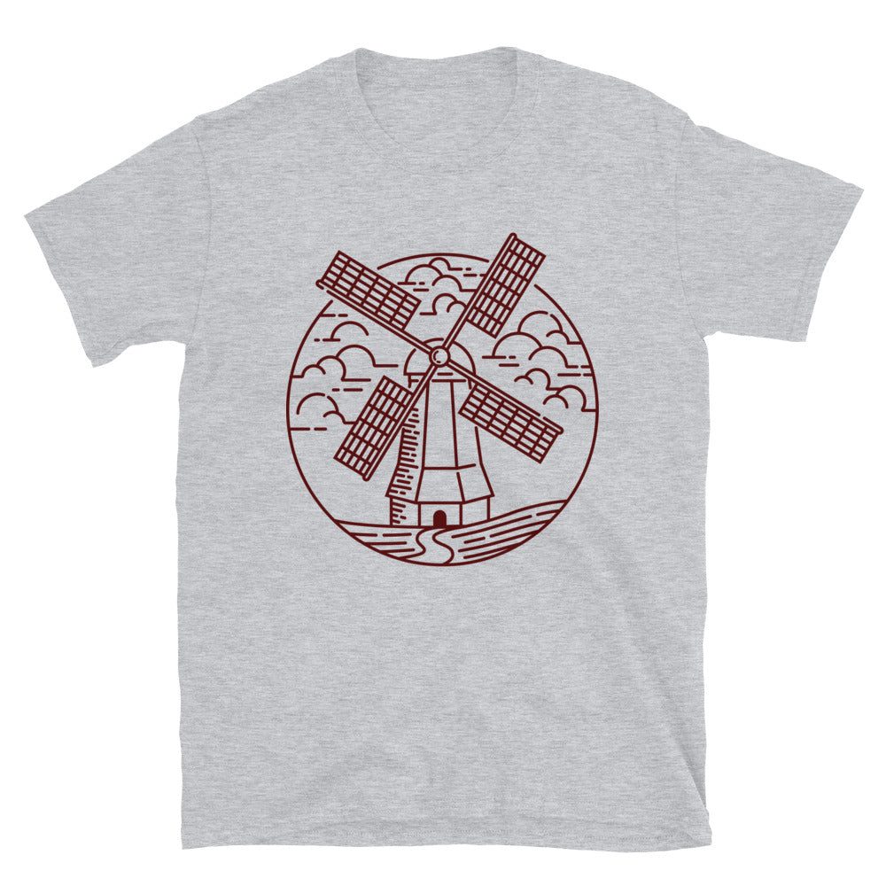 view of the windmill Fit Unisex Softstyle T-Shirt