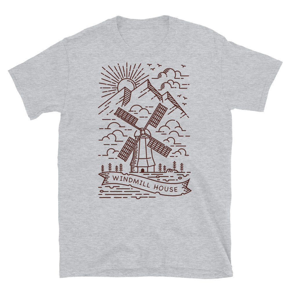 Casa del molino de viento Fit Unisex Softstyle camiseta