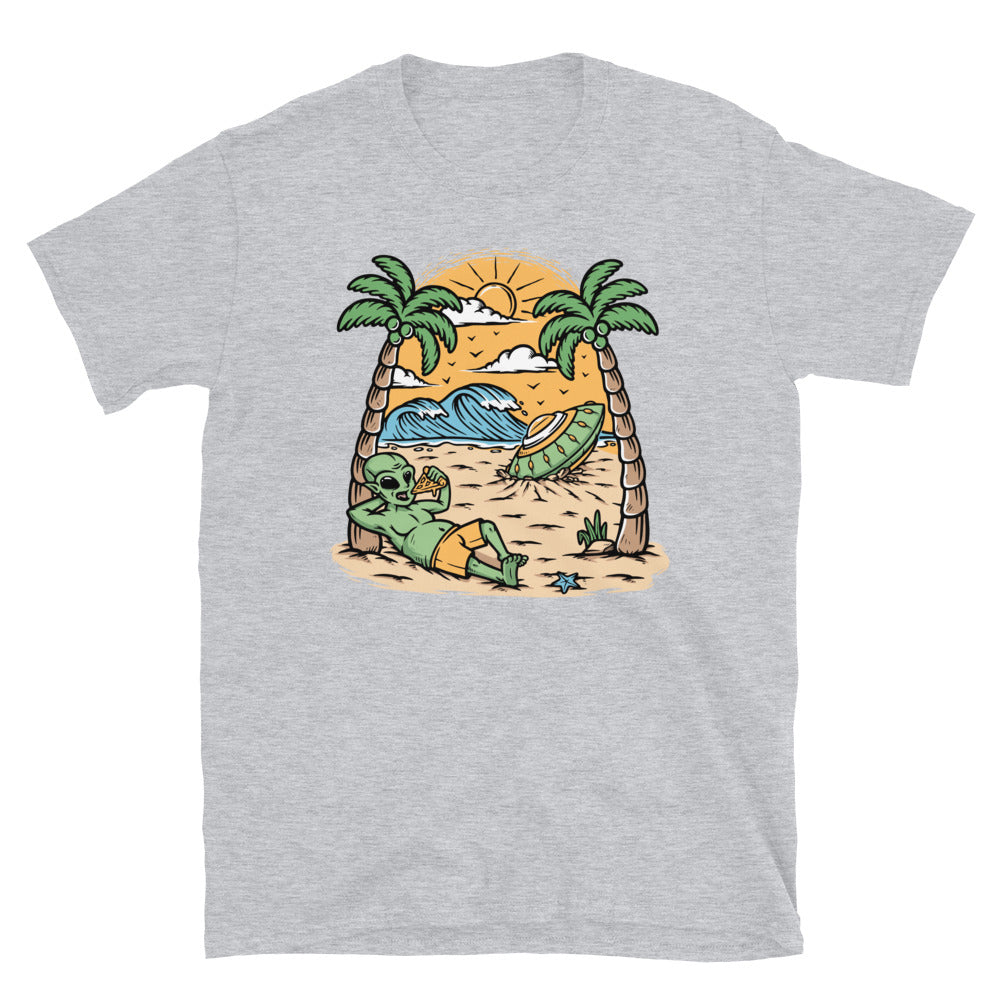 Alien Stranded and Stuck in the Dessert - Fit Unisex Softstyle T-Shirt