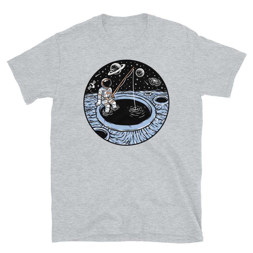 Astronaut Fishing on the Planet - Fit Unisex Softstyle T-Shirt