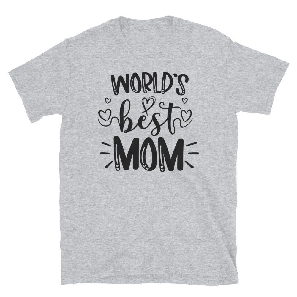 World Best Mom, Mothers Day - Fit Unisex Softstyle T-Shirt