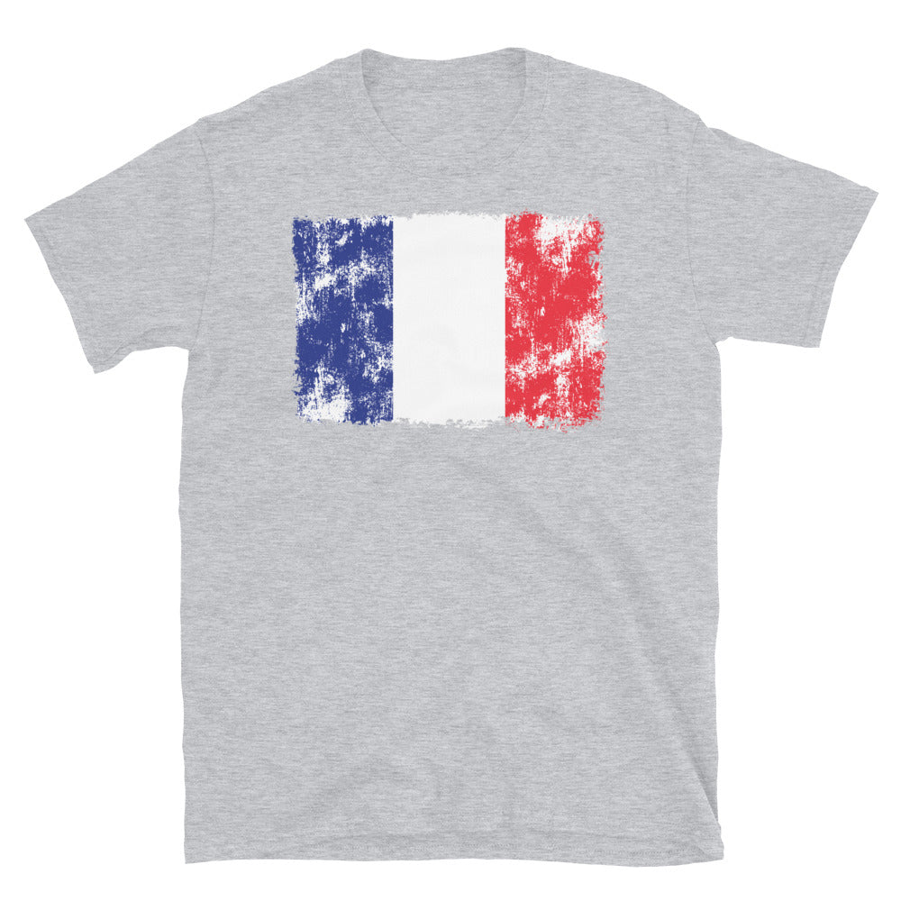 France Flag - Fit Unisex Softstyle T-Shirt