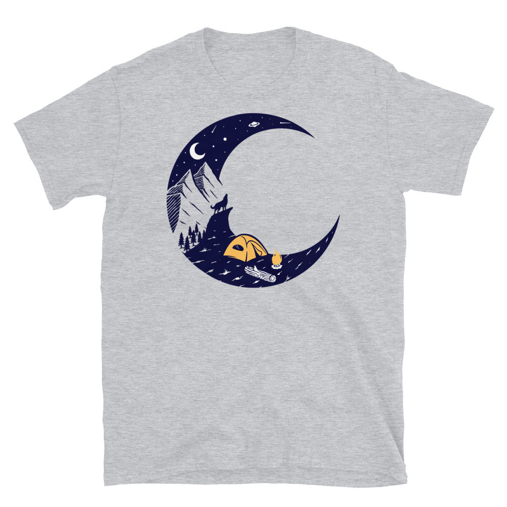 Mountain and moon Fit Unisex Softstyle T-Shirt