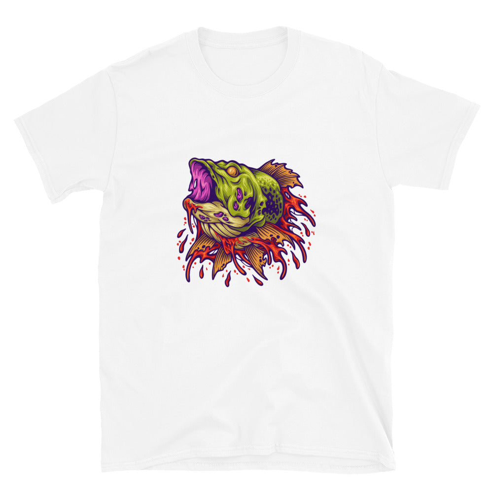 Scary fish head monster Fit Unisex Softstyle T-Shirt