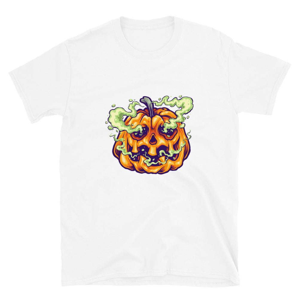 Gruseliges Kürbisrauch Halloween Fit Unisex Softstyle T-Shirt