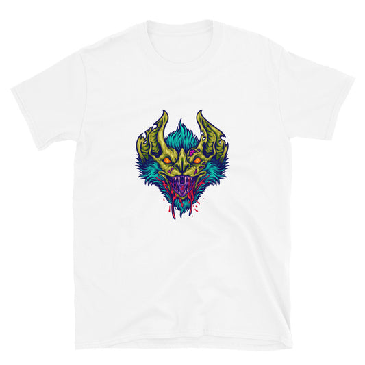 Scary monster bat head Fit Unisex Softstyle T-Shirt