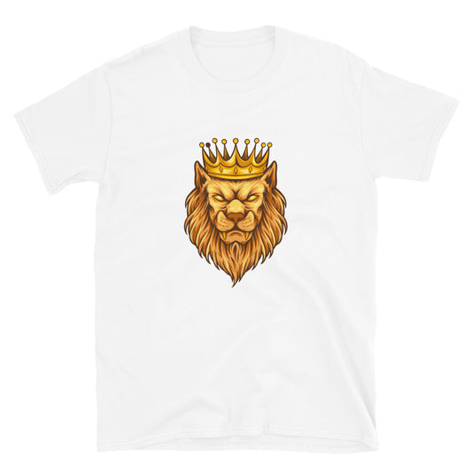 Vintage elegant lion king crown Fit Unisex Softstyle T-Shirt