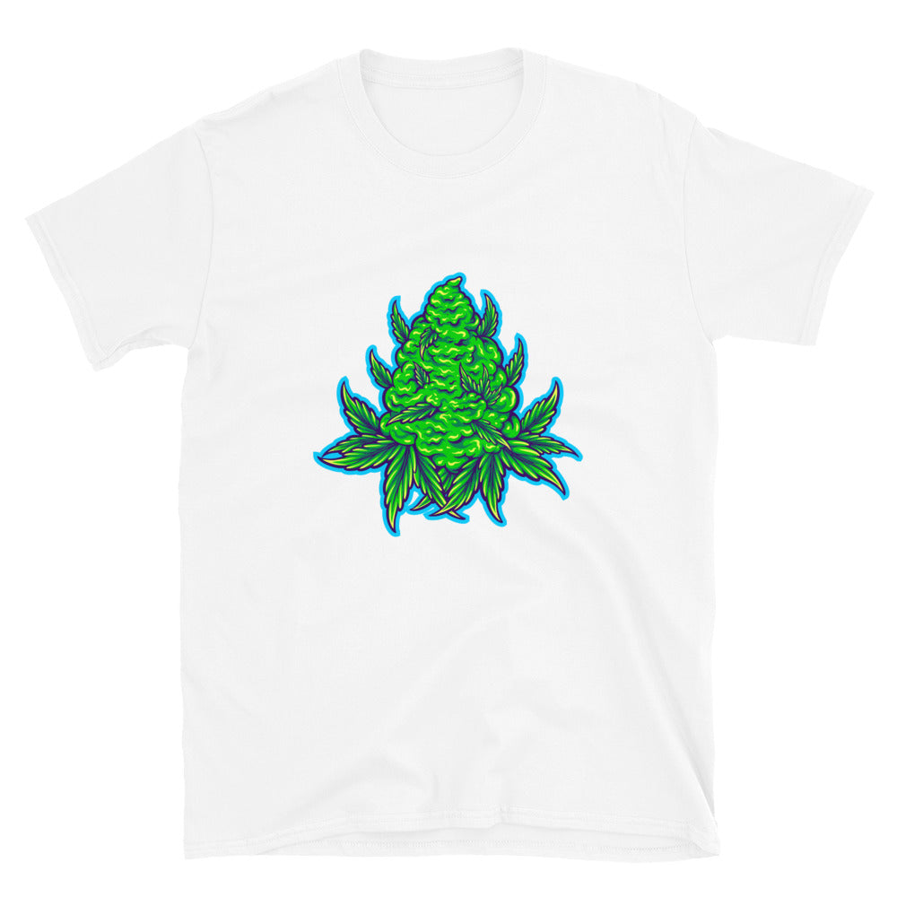 Planta de hoja de hierba natural Cáñamo Cannabis Fit Unisex Softstyle Camiseta