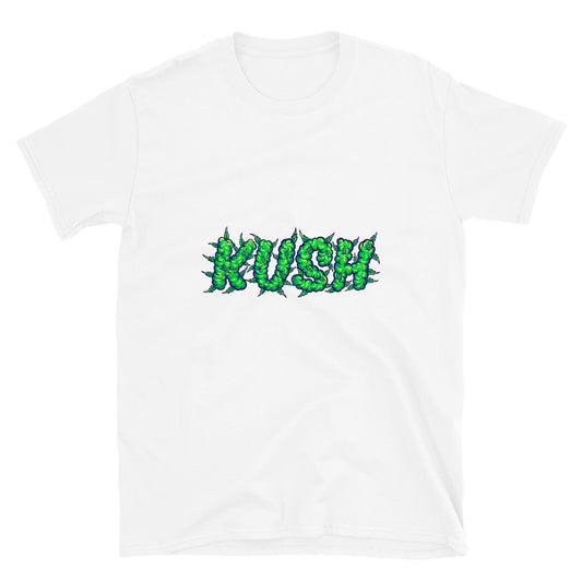 Letras de palabras kush smoke Fit Camiseta unisex Softstyle