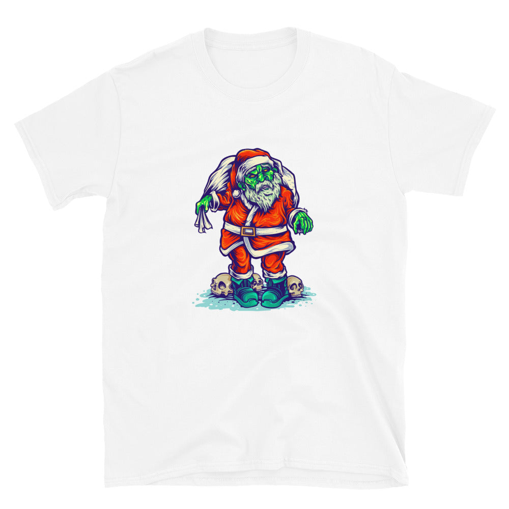 Zombie Santa Clous Merry Christmas Fit Unisex Softstyle T-Shirt