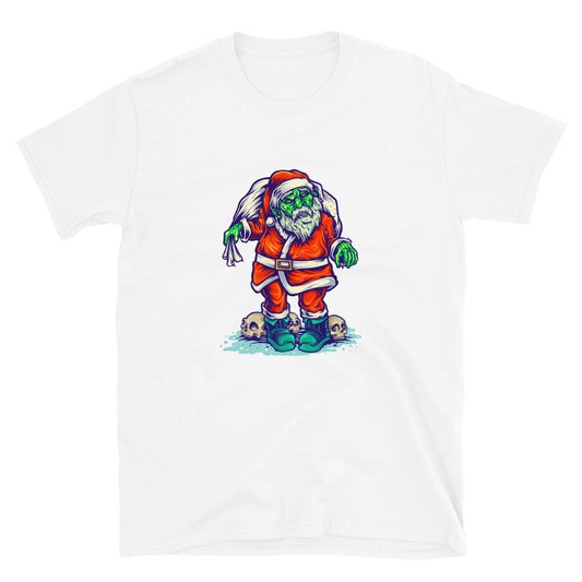 Zombie Santa Clous Feliz Navidad Fit Unisex Softstyle Camiseta