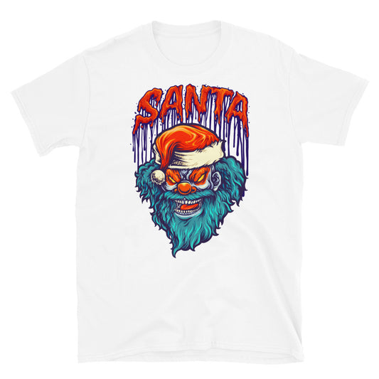 Spooky Clown Feliz Navidad Mascota Fit Unisex Softstyle Camiseta