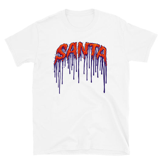 Santa Typefae Melting Fit Unisex Softstyle T-Shirt