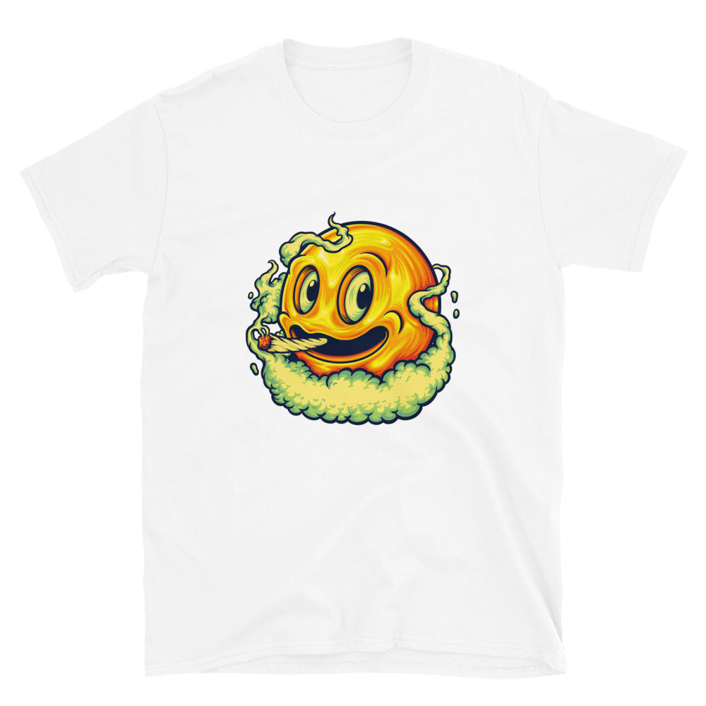 Smile Icon Smoke Stoner Fit Unisex Softstyle T-Shirt