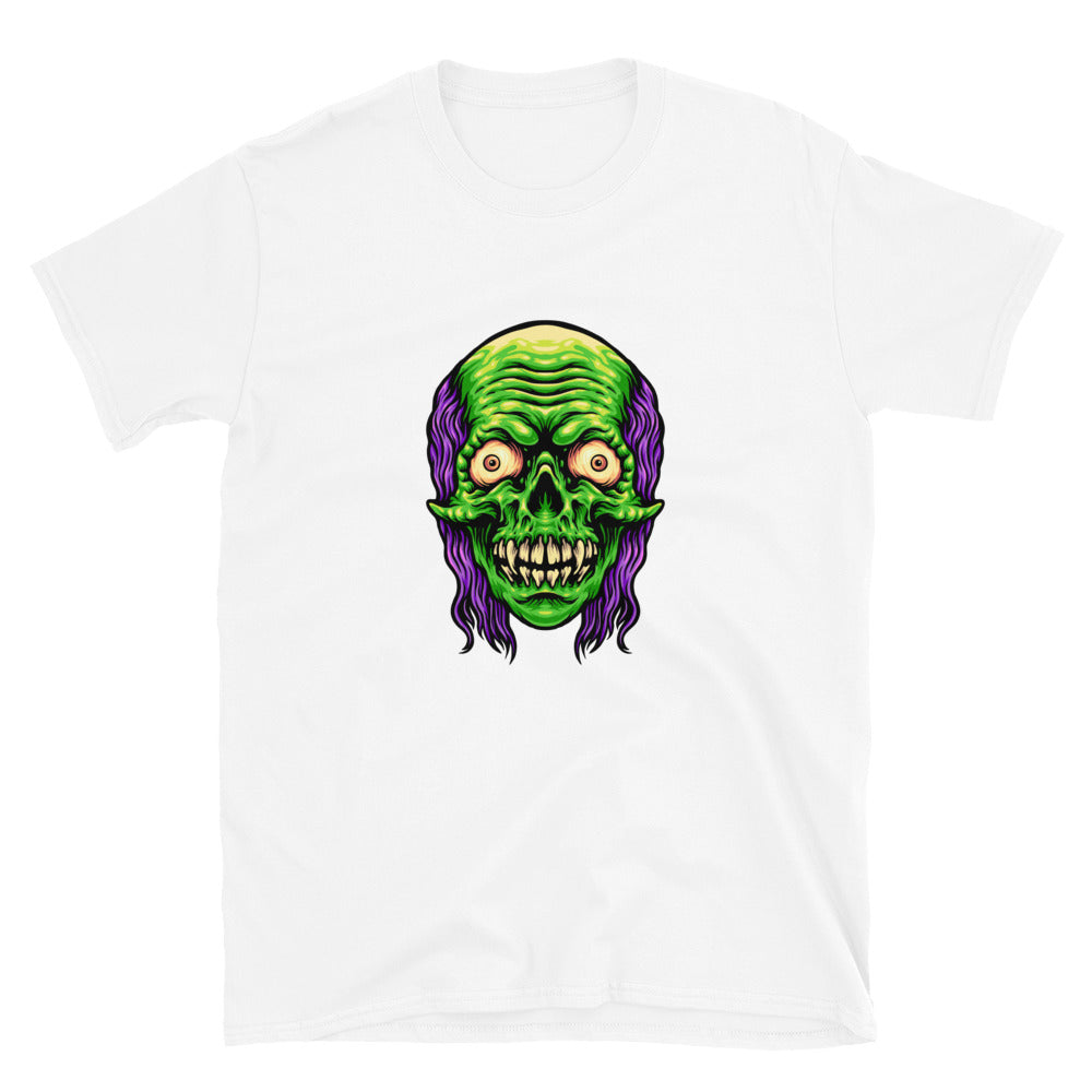 Scary Skull Zombie Mascot Fit Camiseta unisex de estilo suave