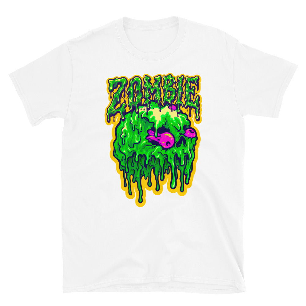 Skull Zombie Melt Cartoon Fit Unisex Softstyle T-Shirt