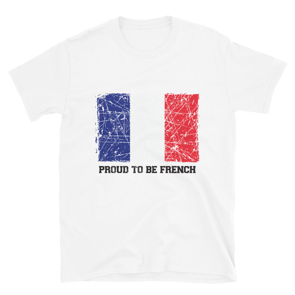 Orgulloso de ser camiseta francesa de estilo suave unisex