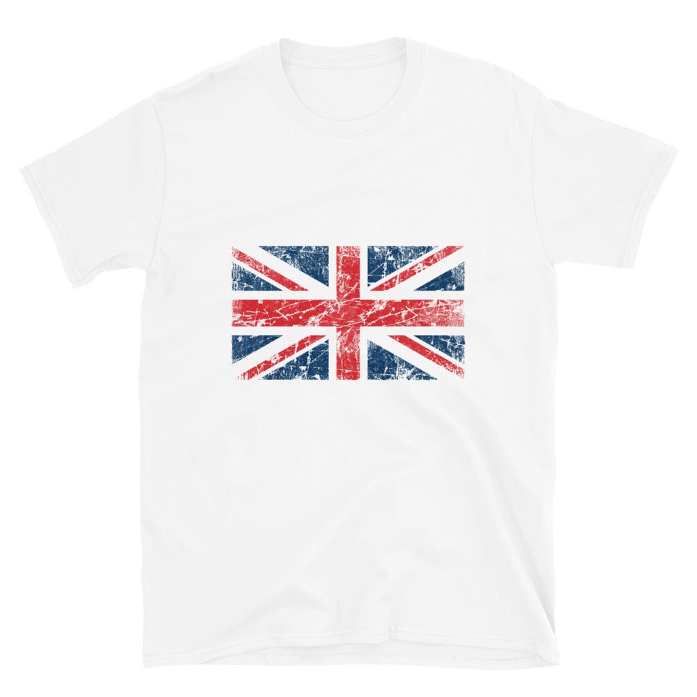 UK Flag Grunge Fit Unisex Softstyle T-Shirt