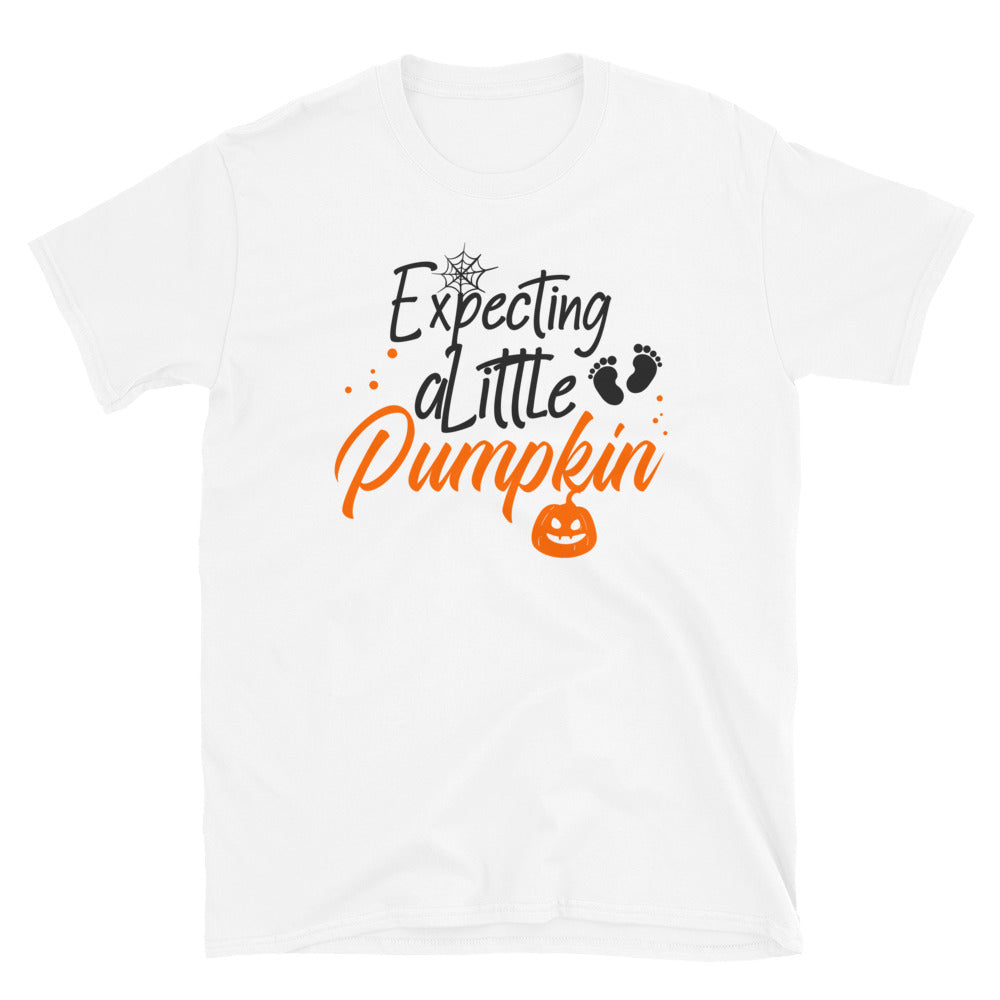 Expecting a Little Pumpkin, Halloween Fit Unisex Soft style T-Shirt