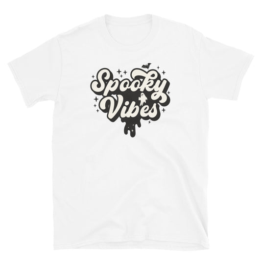 Spooky Vibes, Retro Halloween Fit Unisex Softstyle T-Shirt